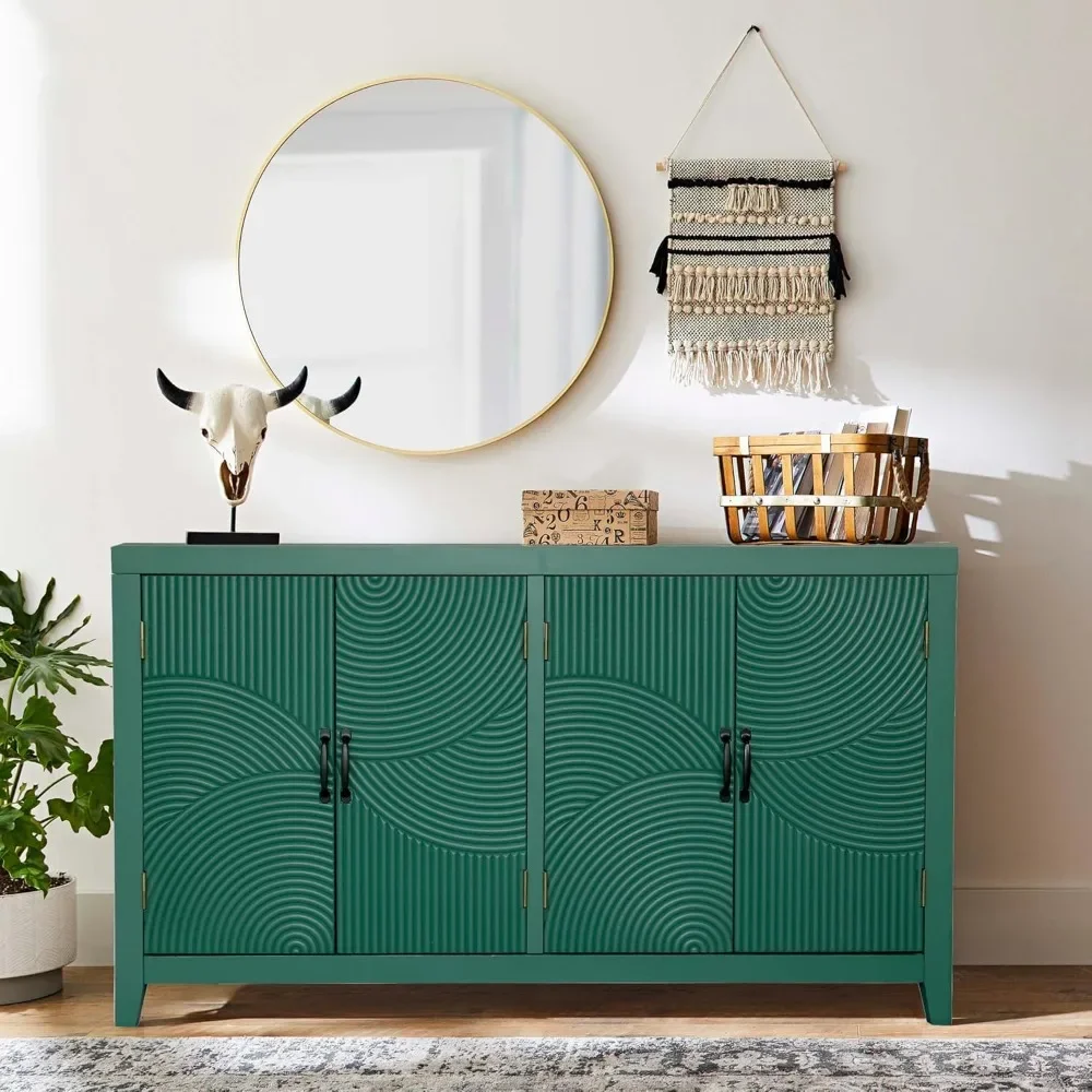 59 Wooden Accent Cabinet with Doors and Shelves, Green Storage Sideboard, Buffet Cabinet for Dinning Room, Living Room, Hallway
59 Wooden Accent Cabinet with Doors and Shelves, Green Storage Sideboard, Buffet Cabinet for Dinning Room, Living Room, Hallway