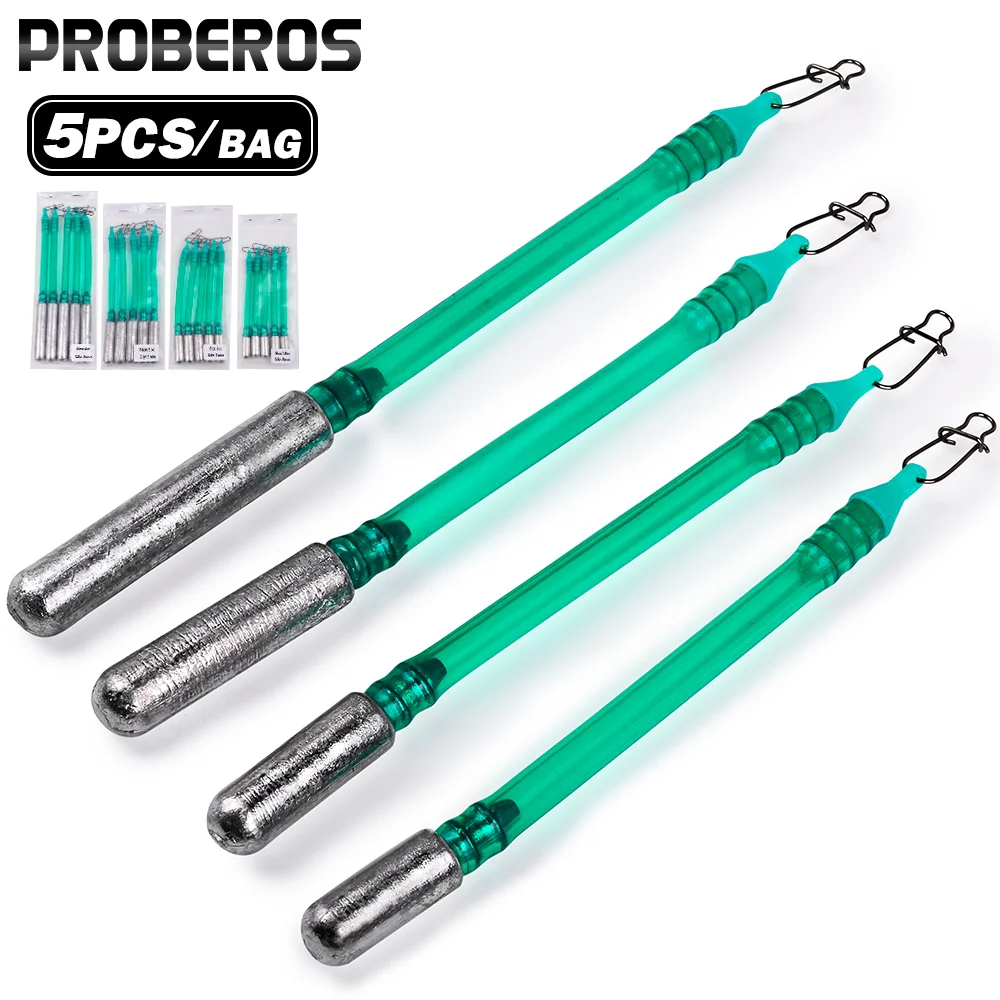 PROBEROS Fishing Tackle 1-piece Slip Stick Dragging Weights No-Snag Sinkers for Bottom Bouncing Drifting Catfishing Rigs Lure
PROBEROS Fishing Tackle 1-piece Slip Stick Dragging Weights No-Snag Sinkers for Bottom Bouncing Drifting Catfishing Rigs Lure