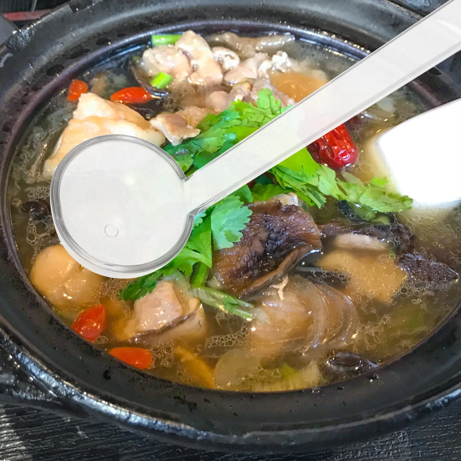 Transparent Long Handle Serving Ladle for Soup Sauce Gravy Ramen Buffet Cooking Catering Clear Plastic Ladle Ramen Soup Spoon
Transparent Long Handle Serving Ladle for Soup Sauce Gravy Ramen Buffet Cooking Catering Clear Plastic Ladle Ramen Soup Spoon