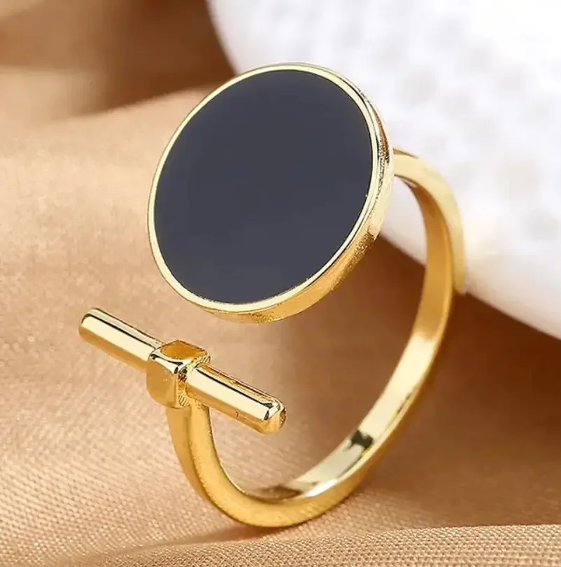 Geometric Fashion Black Gold Color Round Opening Rings for Women Girls Party Gift Fashion Custom Jewelry
Geometric Fashion Black Gold Color Round Opening Rings for Women Girls Party Gift Fashion Custom Jewelry
