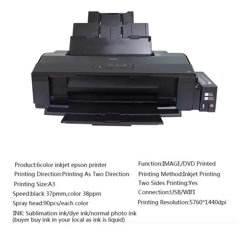 A3 Model Photo Printer Sublimation Printer A3+ Inkjet Printer New 6 Color For EPSON L1800 Provided Sublimation Ink 26
A3 Model Photo Printer Sublimation Printer A3+ Inkjet Printer New 6 Color For EPSON L1800 Provided Sublimation Ink 26
