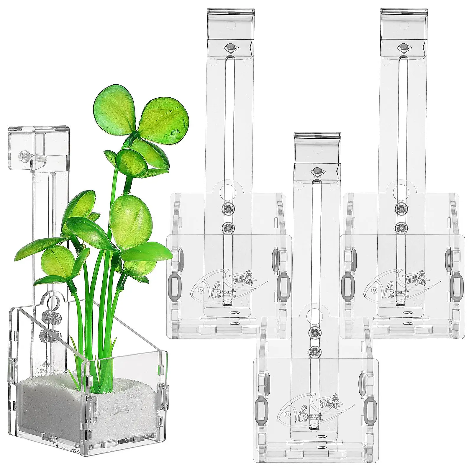 4 Pcs Aquatic Planting Cup Fish Tank Holder Aquarium Planters For Live Plants Decorations Shine Water Acrylic Hanging
4 Pcs Aquatic Planting Cup Fish Tank Holder Aquarium Planters For Live Plants Decorations Shine Water Acrylic Hanging