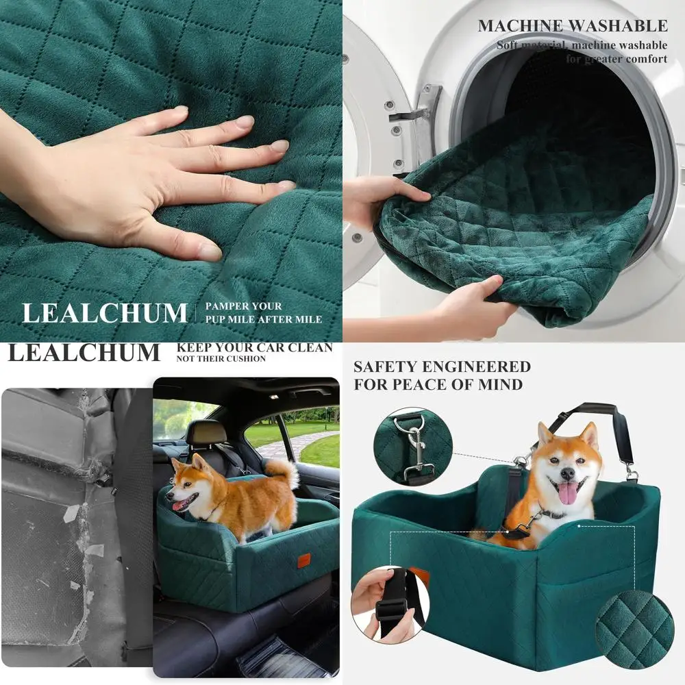 Зеленое большое автомобильное сиденье для домашних животных с моющимся чехлом и 2 страховочными поводками для собак средних и крупных пород
Зеленое большое автомобильное сиденье для домашних животных с моющимся чехлом и 2 страховочными поводками для собак средних и крупных пород
