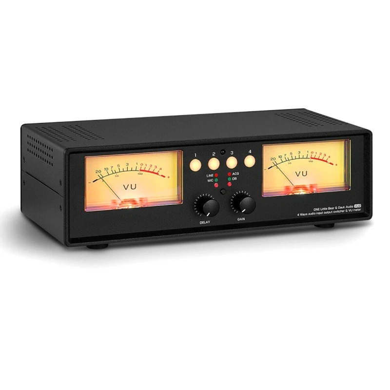 B37B-MIC+LINE Analog Dual VU Meter Sound Level DB Panel Display 4-Way Audio Splitter Switcher Box Music Spectrum Visualizer
B37B-MIC+LINE Analog Dual VU Meter Sound Level DB Panel Display 4-Way Audio Splitter Switcher Box Music Spectrum Visualizer