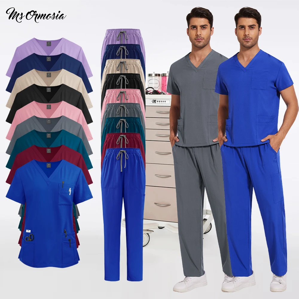 Women Nurse Uniform Dentist Overalls Surgical Scrubs Set Medical Uniform ICU Surgery Suit Hospital Doctor Outfit Dental Workwear
Women Nurse Uniform Dentist Overalls Surgical Scrubs Set Medical Uniform ICU Surgery Suit Hospital Doctor Outfit Dental Workwear