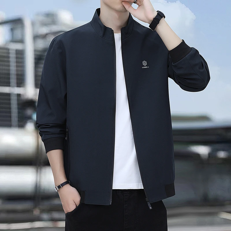 Casual Men's Stand Collar Jacket Spring Autumn Loose Workwear Top Early Autumn Administrative Jacket Polyester Fiber Long Sleeve
Casual Men's Stand Collar Jacket Spring Autumn Loose Workwear Top Early Autumn Administrative Jacket Polyester Fiber Long Sleeve