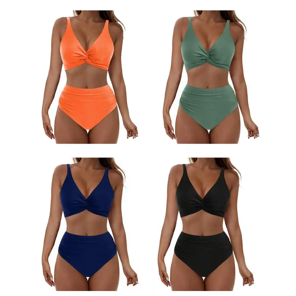 Sexy Backless V Neck Bikini 2 Piece Set Women Solid Split Swimsuit High Waist Beach Bikini 2026 New Summer Swimwear Bikinis Set
Sexy Backless V Neck Bikini 2 Piece Set Women Solid Split Swimsuit High Waist Beach Bikini 2026 New Summer Swimwear Bikinis Set