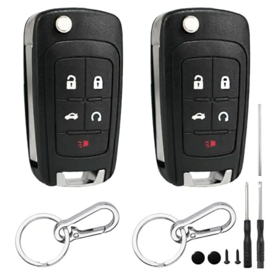 2 Pack 5 Button Key Fob Case for Chevy Cruze Equinox Impala Camaro Malibu Sonic GMC Terrain Buick Lacrosse Regal Verano Encore
2 Pack 5 Button Key Fob Case for Chevy Cruze Equinox Impala Camaro Malibu Sonic GMC Terrain Buick Lacrosse Regal Verano Encore