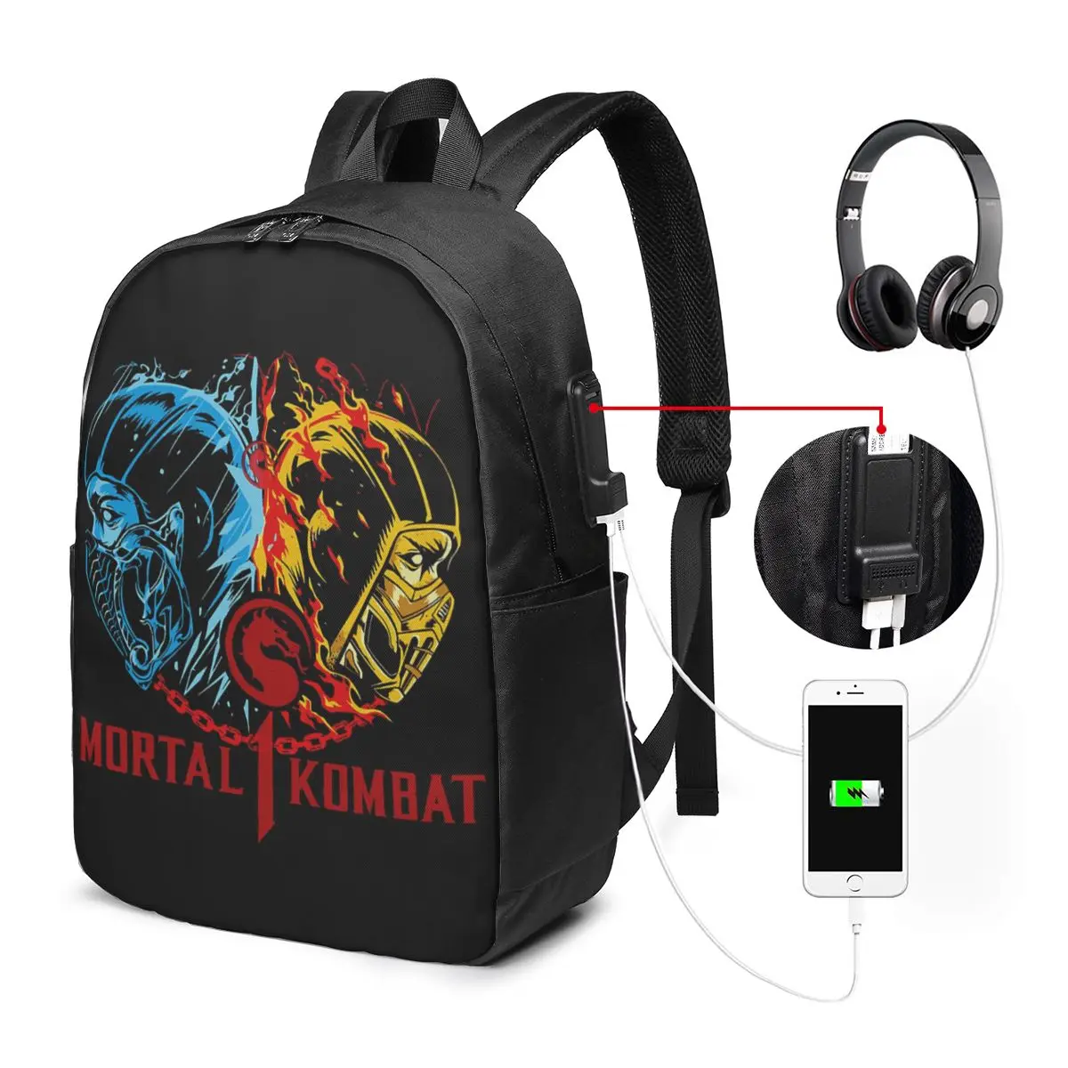 Mortal Kombat One Backpack Travel Notebook Bag Computer College Student School Bag Laptop Shoulder Bags for Men Women
Mortal Kombat One Backpack Travel Notebook Bag Computer College Student School Bag Laptop Shoulder Bags for Men Women