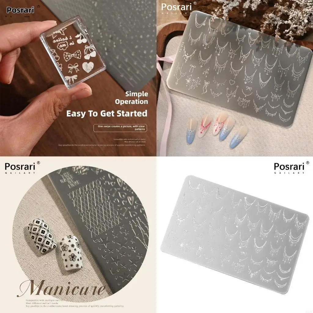 Stainless Steel French Manicure Plate with Necklace Theme Stamping Plate
Stainless Steel French Manicure Plate with Necklace Theme Stamping Plate