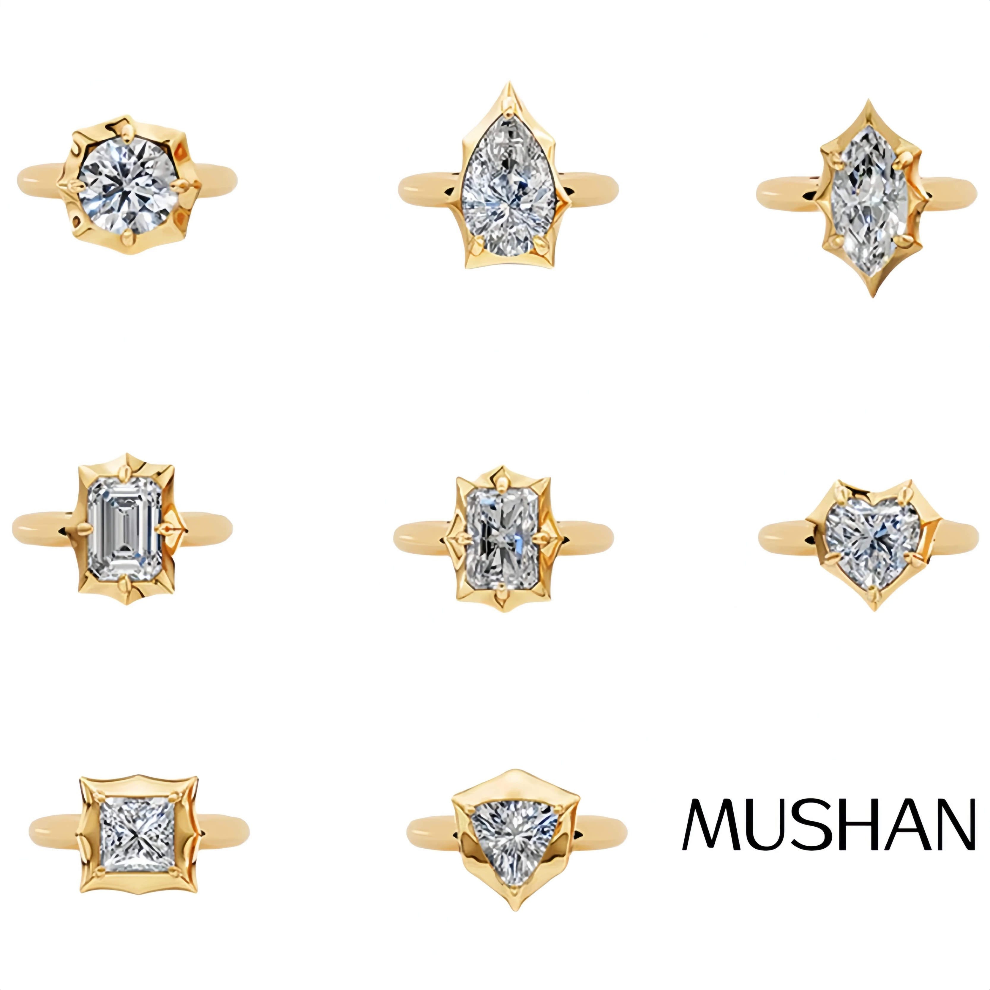 MUSHAN Custom Jewelry 925 Sterling Silver Ring Band D Color VVS1 Moissanite Diamond Rings Heart Accessories Luxury Fine Jewelry
MUSHAN Custom Jewelry 925 Sterling Silver Ring Band D Color VVS1 Moissanite Diamond Rings Heart Accessories Luxury Fine Jewelry