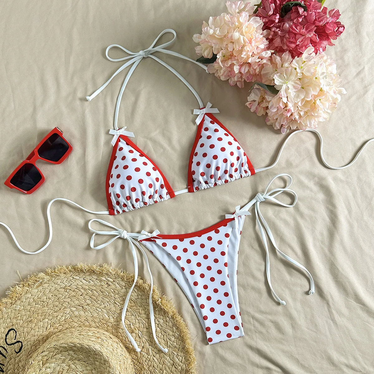 Sexy Micro Bikinis Sets Pearl Dot Print Swimwear 2026 Bathing Suit Woman Beachwear Women Beach Summer Bikini Two-piece Swimsuit
Sexy Micro Bikinis Sets Pearl Dot Print Swimwear 2026 Bathing Suit Woman Beachwear Women Beach Summer Bikini Two-piece Swimsuit