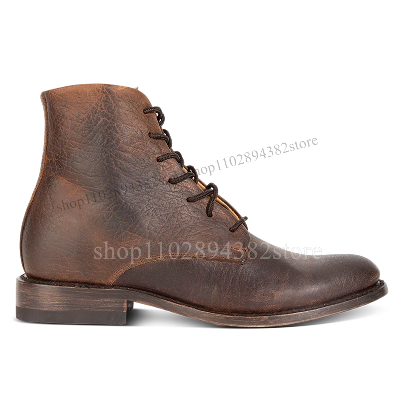 Brown Crack Pattern Retro Style Strappy Ankle Boots Fashion Side Zipper Men Shoes Luxury Handmade Party Office Men Casual Shoes
Brown Crack Pattern Retro Style Strappy Ankle Boots Fashion Side Zipper Men Shoes Luxury Handmade Party Office Men Casual Shoes