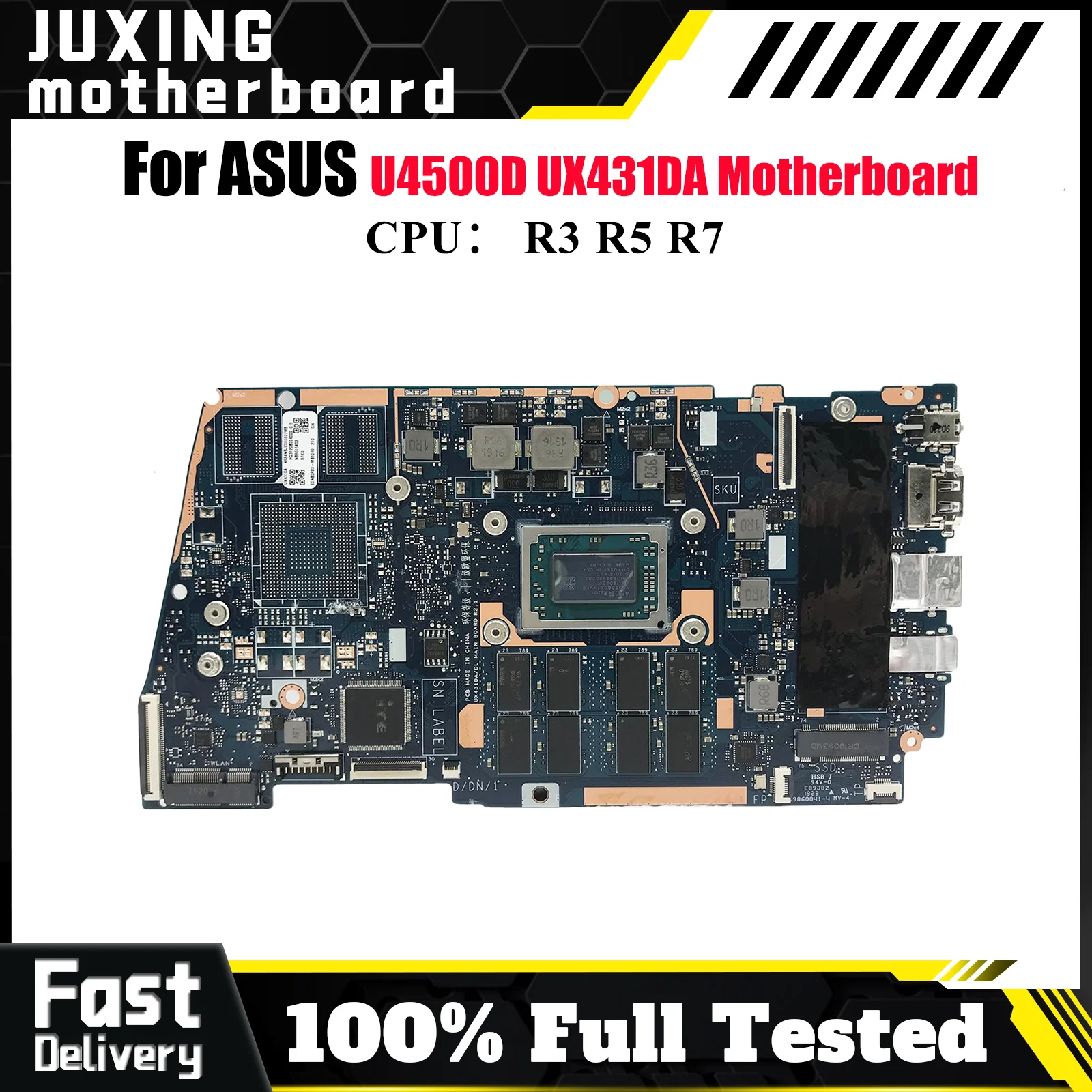 UX431DA Материнская плата для ноутбука ASUS ZenBook U4500D UX431D UX431DA Материнская плата для ноутбука с процессором R3 R5 R7 100% тестирование ОК быстрая доставка
UX431DA Материнская плата для ноутбука ASUS ZenBook U4500D UX431D UX431DA Материнская плата для ноутбука с процессором R3 R5 R7 100% тестирование ОК быстрая доставка