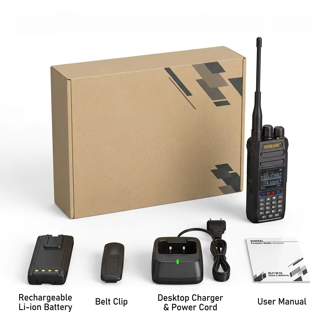 10W Walkie Talkie with AI Noise Reduction Button Vibration Back Flashlight Dual Band 2800mAh One Click Radio
10W Walkie Talkie with AI Noise Reduction Button Vibration Back Flashlight Dual Band 2800mAh One Click Radio