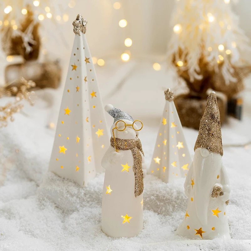 Christmas Decorations Handmade Home Ambiance Lights Illuminated Ceramic Tabletop Ornaments Decorate Accessories Holiday Gifts
Christmas Decorations Handmade Home Ambiance Lights Illuminated Ceramic Tabletop Ornaments Decorate Accessories Holiday Gifts