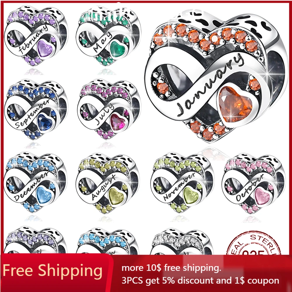 2022 New 925 Sterling Silver Birthstone Heart New design Bead Fit Original Pandora Charms Bracelet Women Jewelry DIY Gift
2022 New 925 Sterling Silver Birthstone Heart New design Bead Fit Original Pandora Charms Bracelet Women Jewelry DIY Gift