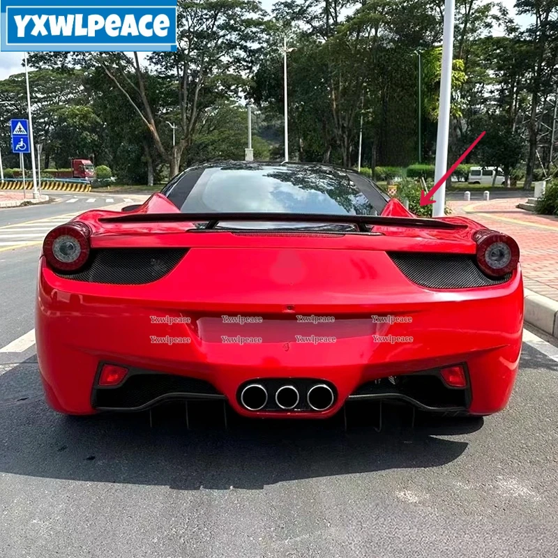 For Ferrari 458 Coupe Convertible 2011 2012 2013 Real Carbon Fiber Rear Spoiler Trunk Wing Decoration Body Kit Accessories
For Ferrari 458 Coupe Convertible 2011 2012 2013 Real Carbon Fiber Rear Spoiler Trunk Wing Decoration Body Kit Accessories