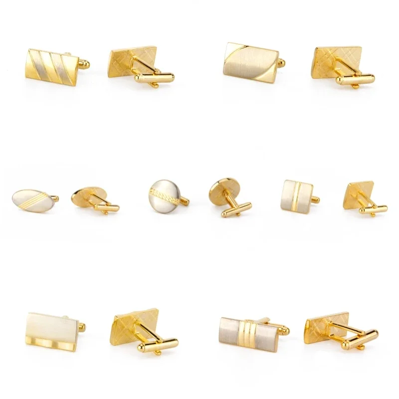 1 Pair Cufflinks Man Shirt Gold Color Men's Cufflinks Copper Tie Clips And Cufflinks Gifts For Men Cuffs Round Square Jewelry
1 Pair Cufflinks Man Shirt Gold Color Men's Cufflinks Copper Tie Clips And Cufflinks Gifts For Men Cuffs Round Square Jewelry
