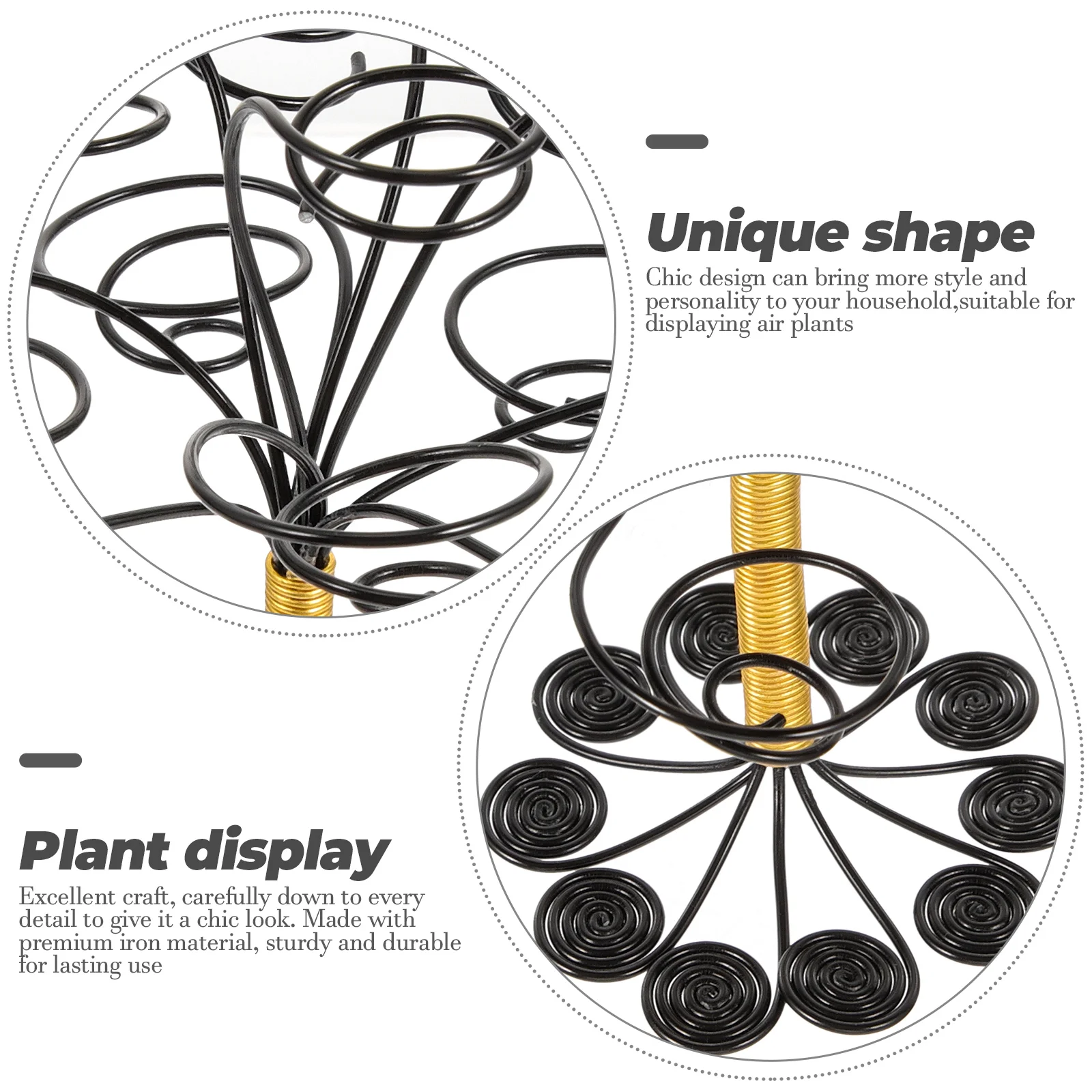 Air Grass Stand Black Small Size Plant Holder for Air Plants Display Home Office Decor Aluminum Wire Flower Rack
Air Grass Stand Black Small Size Plant Holder for Air Plants Display Home Office Decor Aluminum Wire Flower Rack