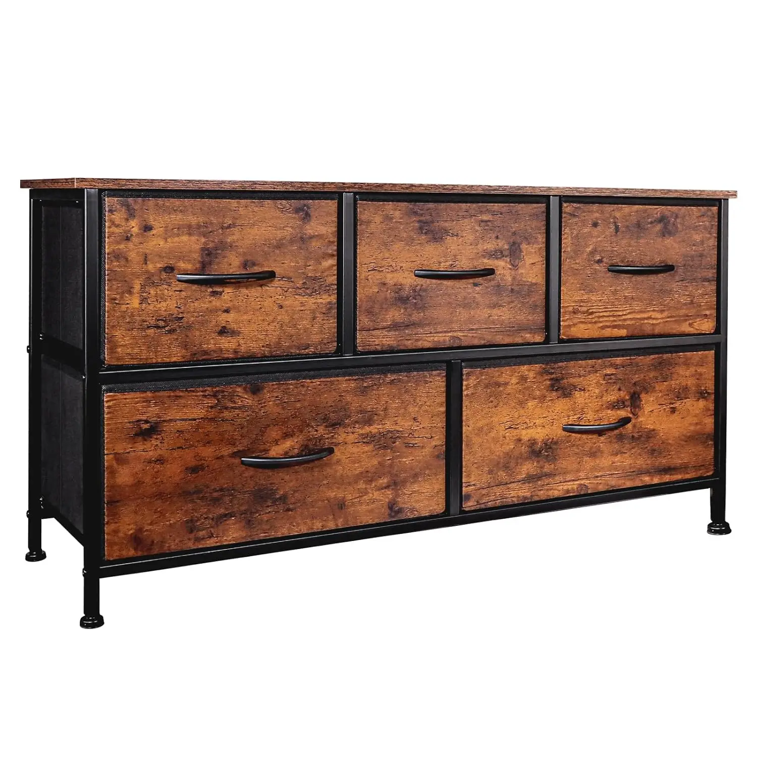 Dresser for Bedroom with 5 Drawers,Fabric Dresser with One-Piece Steel Frame,Budget-Friendly Organizer for Closet, Customized
Dresser for Bedroom with 5 Drawers,Fabric Dresser with One-Piece Steel Frame,Budget-Friendly Organizer for Closet, Customized
