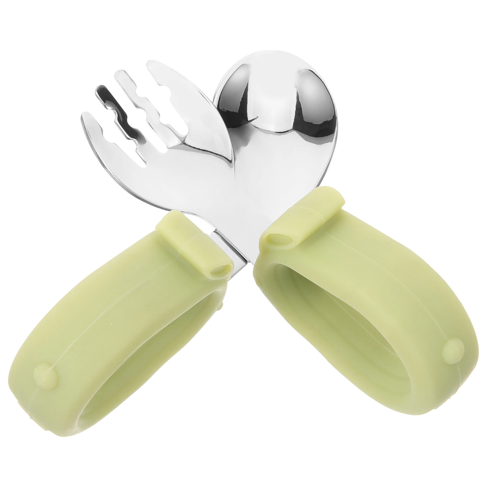 Portable Silicone Children Spoons Forks Short H Green Curved Self Feeding Toddler Training Set Lightweight Travel Baby
Portable Silicone Children Spoons Forks Short H Green Curved Self Feeding Toddler Training Set Lightweight Travel Baby