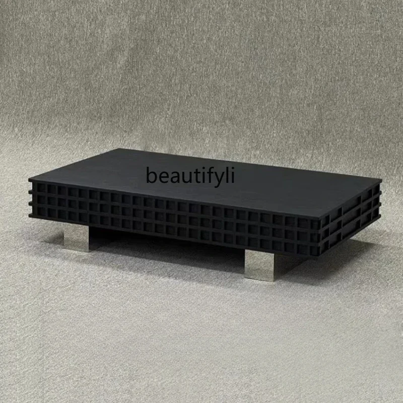 Medieval wabi-sabi wind solid wood rectangular coffee table retro art creative Italian minimalist coffee tableAsmt52
Medieval wabi-sabi wind solid wood rectangular coffee table retro art creative Italian minimalist coffee tableAsmt52