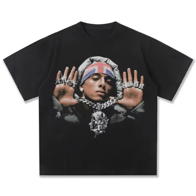 Personalized character printed men's trend loose pure cotton versatile couple T-shirt
Personalized character printed men's trend loose pure cotton versatile couple T-shirt