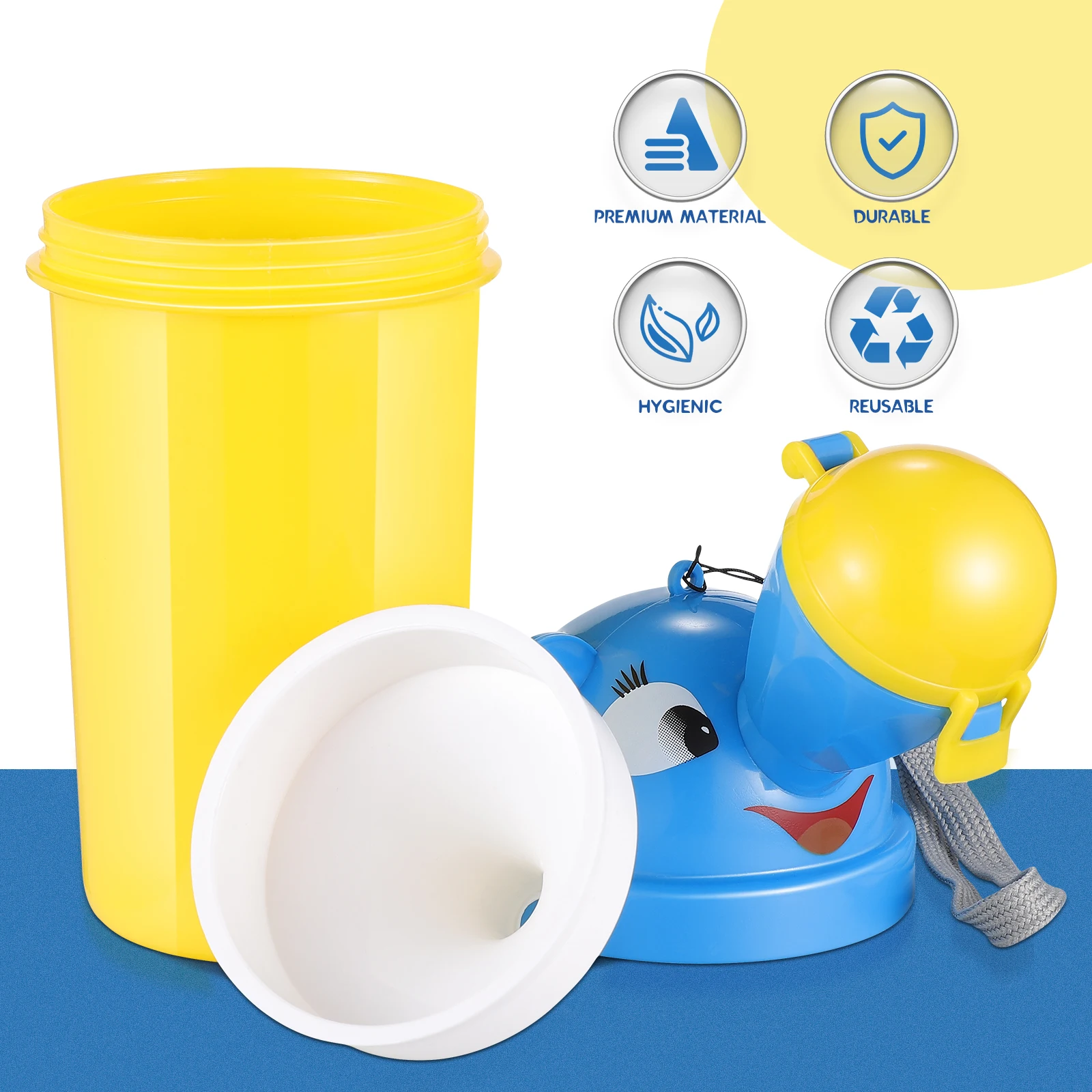 1pc Portable Potty for Toddler Travel Lightweight Compact Urinal Bottle Safe Material No Leakage Cartoon Pattern Reusable Baby
1pc Portable Potty for Toddler Travel Lightweight Compact Urinal Bottle Safe Material No Leakage Cartoon Pattern Reusable Baby