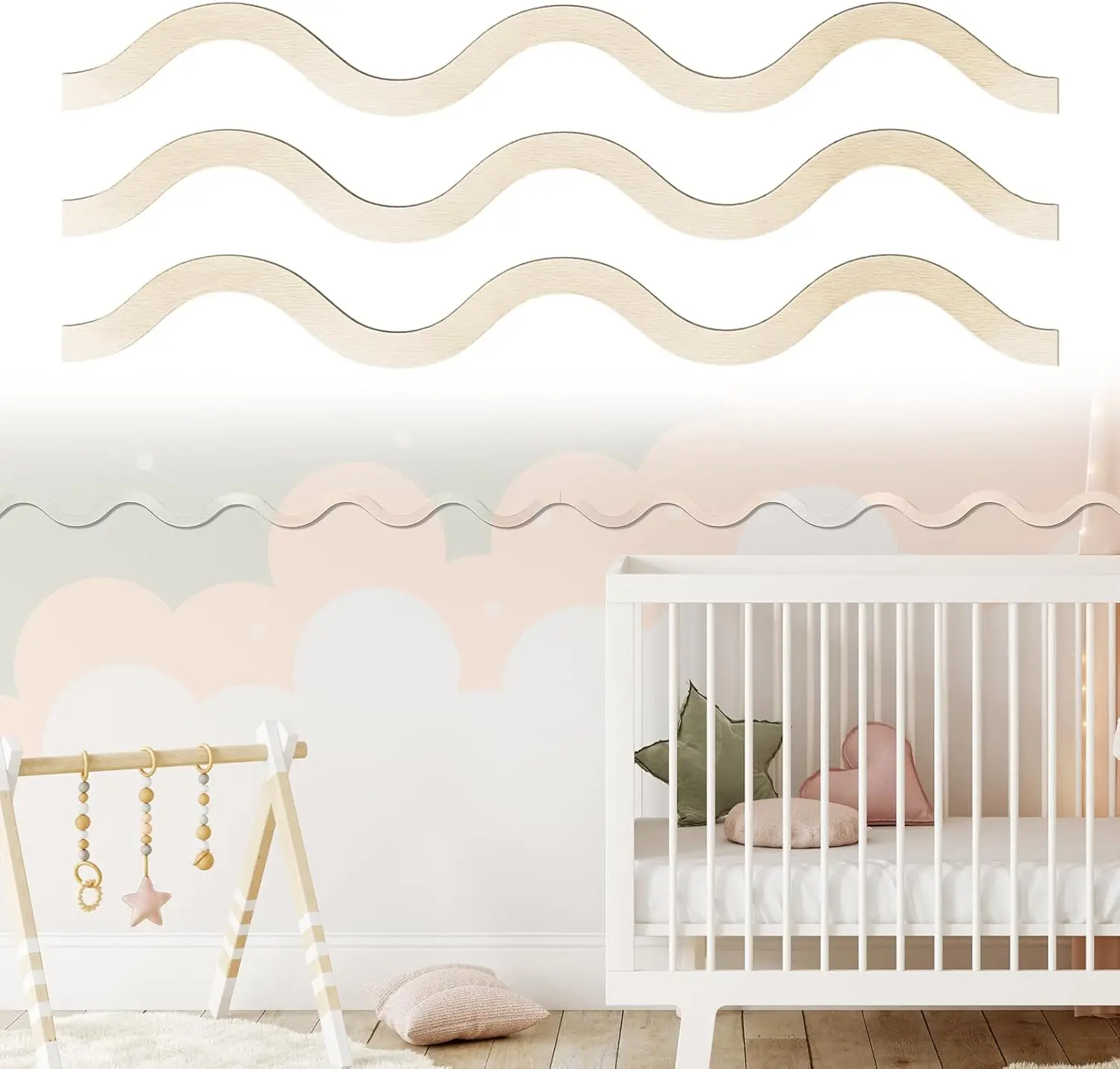 12 Pcs Unfinished Scalloped Decorative Wood Trim Scalloped Wood Molding Cute DIY Moulding Trim for Home Wall art decoration
12 Pcs Unfinished Scalloped Decorative Wood Trim Scalloped Wood Molding Cute DIY Moulding Trim for Home Wall art decoration