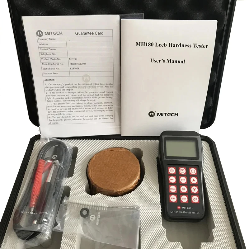 MITECH Leeb Hardness Tester Meter MH180 MH310 MH320 for Material NDT Hardness Tester
MITECH Leeb Hardness Tester Meter MH180 MH310 MH320 for Material NDT Hardness Tester