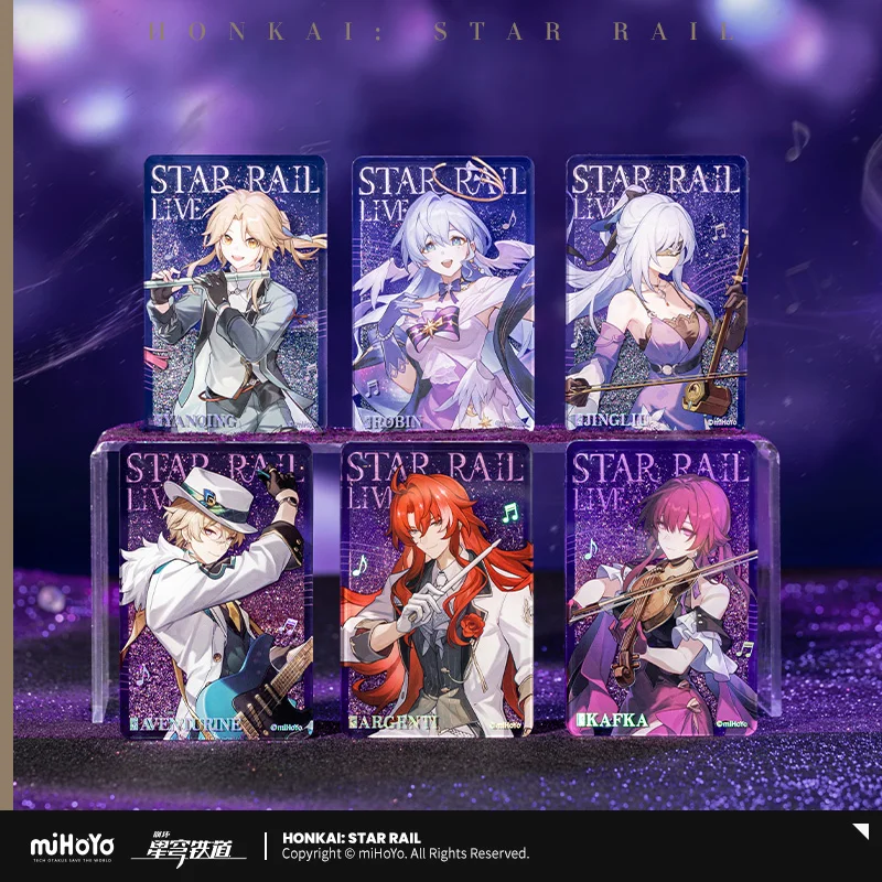 Honkai: Star Rail Live Official Merch Acrylic Quicksand Decoration Ornaments Robin Aventurine Argenti Jing Liu Kafka Yanqing
Honkai: Star Rail Live Official Merch Acrylic Quicksand Decoration Ornaments Robin Aventurine Argenti Jing Liu Kafka Yanqing