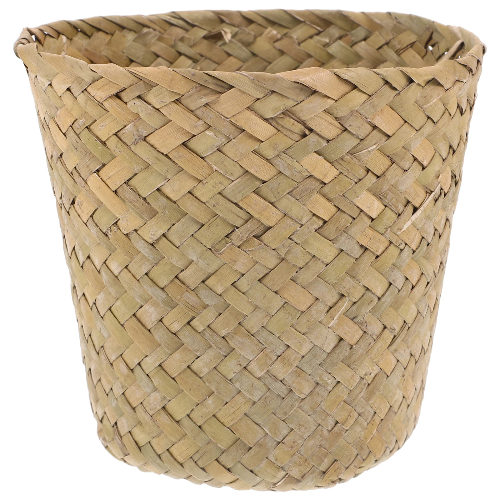 Seaweed Woven Trash Can Mini Straw Hamper Baskets Storage Natural Wicker Containers Waste Bins Decorative Laundry Basket Home
Seaweed Woven Trash Can Mini Straw Hamper Baskets Storage Natural Wicker Containers Waste Bins Decorative Laundry Basket Home