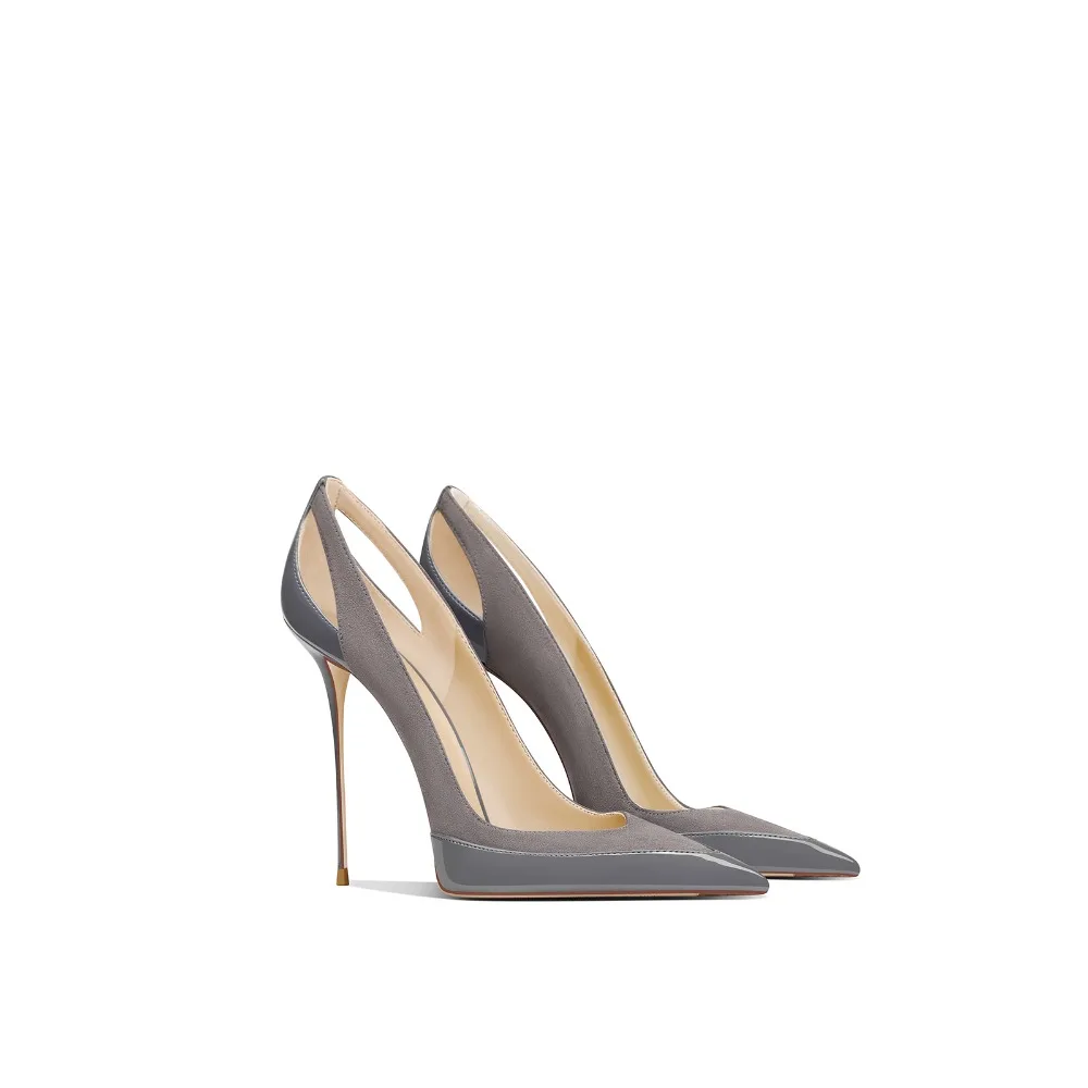 Grey French Style Pointed Toe Stiletto Heels PU Leather Women Shoes 2025 Autumn New
Grey French Style Pointed Toe Stiletto Heels PU Leather Women Shoes 2025 Autumn New