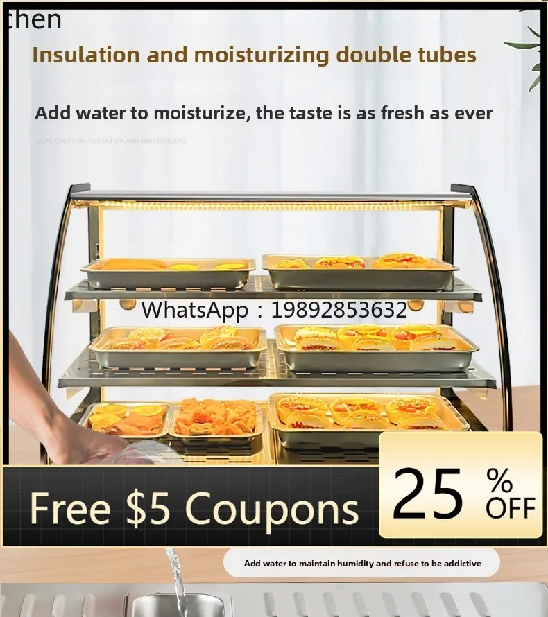 ZS insulation cabinet heating incubator egg tart bread glass food desktop small display cabinet
ZS insulation cabinet heating incubator egg tart bread glass food desktop small display cabinet