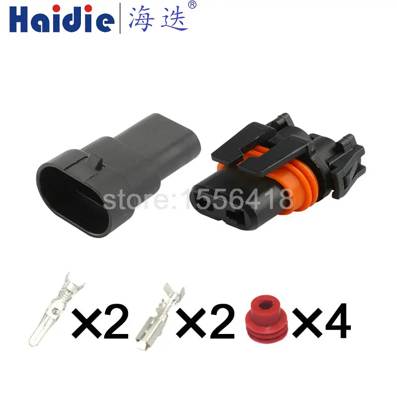 1-100 sets 2pin waterproof HID controller plug DJ9006 xenon lamp electrical wire connector 12059183
1-100 sets 2pin waterproof HID controller plug DJ9006 xenon lamp electrical wire connector 12059183