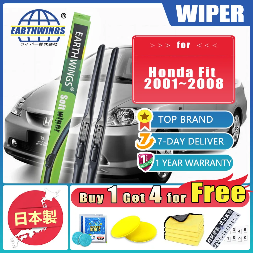 For Honda Fit 2001~2008 GD1 GD3 Jazz Car Front Rear Windshield Wiper Blades Rubber 2x Accessories Protective Windscreen Cleaning
For Honda Fit 2001~2008 GD1 GD3 Jazz Car Front Rear Windshield Wiper Blades Rubber 2x Accessories Protective Windscreen Cleaning