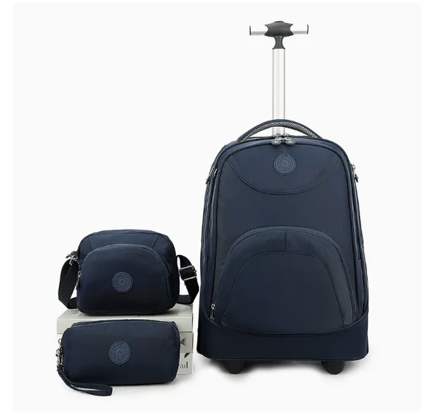 Wheeled Rucksack Silent Large Wheels Laptop School Trolley Bag Wheeled Backpack Bag Rolling Backpack Travel Trolley Luggage Ba
Wheeled Rucksack Silent Large Wheels Laptop School Trolley Bag Wheeled Backpack Bag Rolling Backpack Travel Trolley Luggage Ba