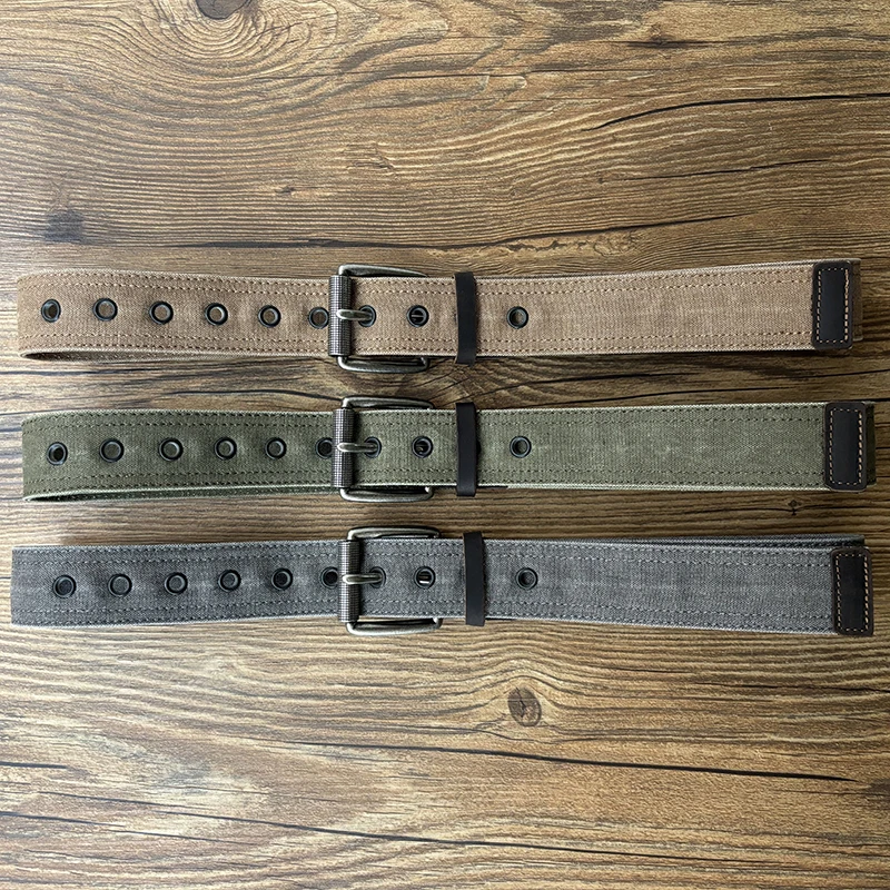 Retro American Men's Canvas Belt Versatile Leather Belt for Jeans Young People's Wide Belt Trendy Cultural Subgroup
Retro American Men's Canvas Belt Versatile Leather Belt for Jeans Young People's Wide Belt Trendy Cultural Subgroup