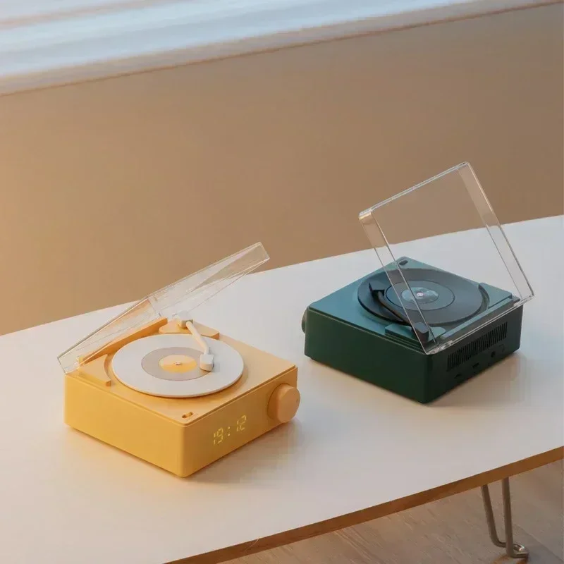 Home Smart Stereo Alarm Clock Wireless Bluetooth Speaker Small Record Player 2024 New Retro Vinyl Portable High-quality Audio
Home Smart Stereo Alarm Clock Wireless Bluetooth Speaker Small Record Player 2024 New Retro Vinyl Portable High-quality Audio