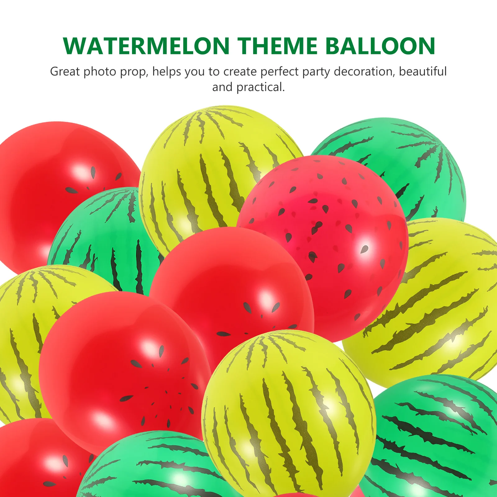 40pcs Watermelon Balloons Latex Party Decorations Festival Balloon Prop Summer Birthday Decoration Bulk Fruit Theme
40pcs Watermelon Balloons Latex Party Decorations Festival Balloon Prop Summer Birthday Decoration Bulk Fruit Theme
