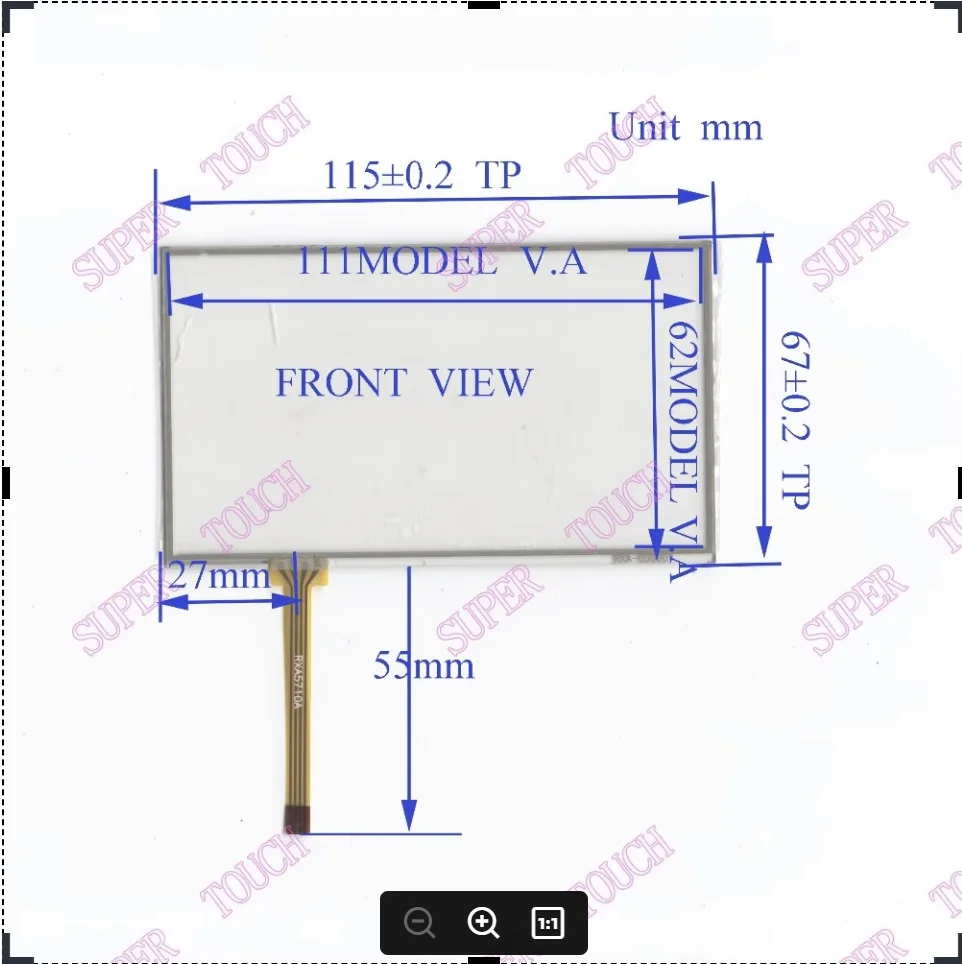 ZhiYuSun 115мм*67мм RXA 050007 4-проводной 5-дюймовый автомобильный GPS 115*67 сварочный резистивный сенсорный экран, совместимое с GPS-навигационным устройством
ZhiYuSun 115мм*67мм RXA 050007 4-проводной 5-дюймовый автомобильный GPS 115*67 сварочный резистивный сенсорный экран, совместимое с GPS-навигационным устройством