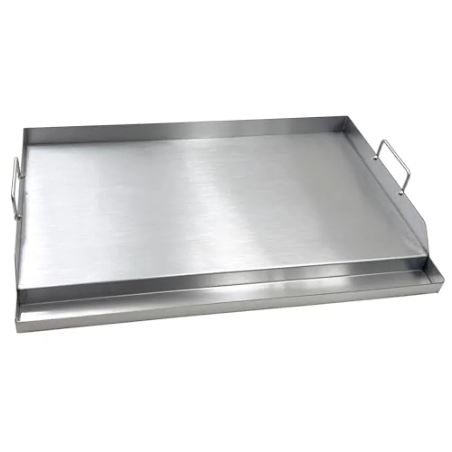 DS127 Stainless Steel BBQ Cooking Griddle Universal Flat Top Griddle with 2 Handles for Most Gas Grills W25×D16×H2.75 Heavy Dut
DS127 Stainless Steel BBQ Cooking Griddle Universal Flat Top Griddle with 2 Handles for Most Gas Grills W25×D16×H2.75 Heavy Dut