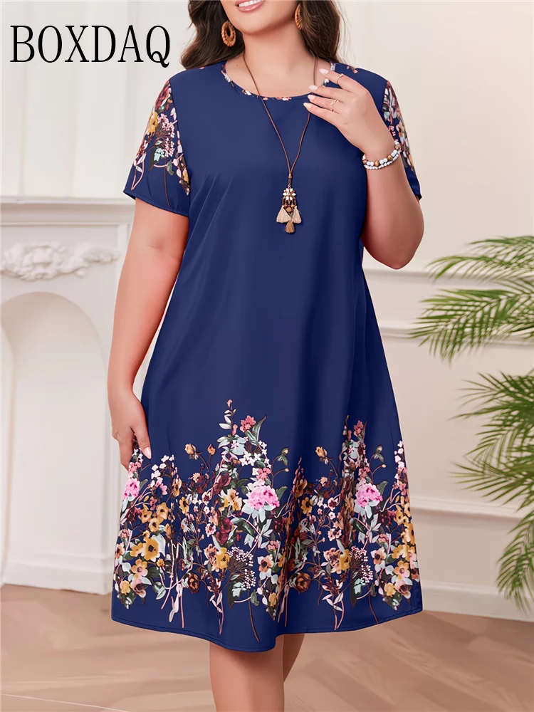 2026 Summer Casual Floral Print Women's Dress Fashion Short Sleeve Mini Dress Beach Vacation Dress Y2k Ladies Plus Size Clothes
2026 Summer Casual Floral Print Women's Dress Fashion Short Sleeve Mini Dress Beach Vacation Dress Y2k Ladies Plus Size Clothes