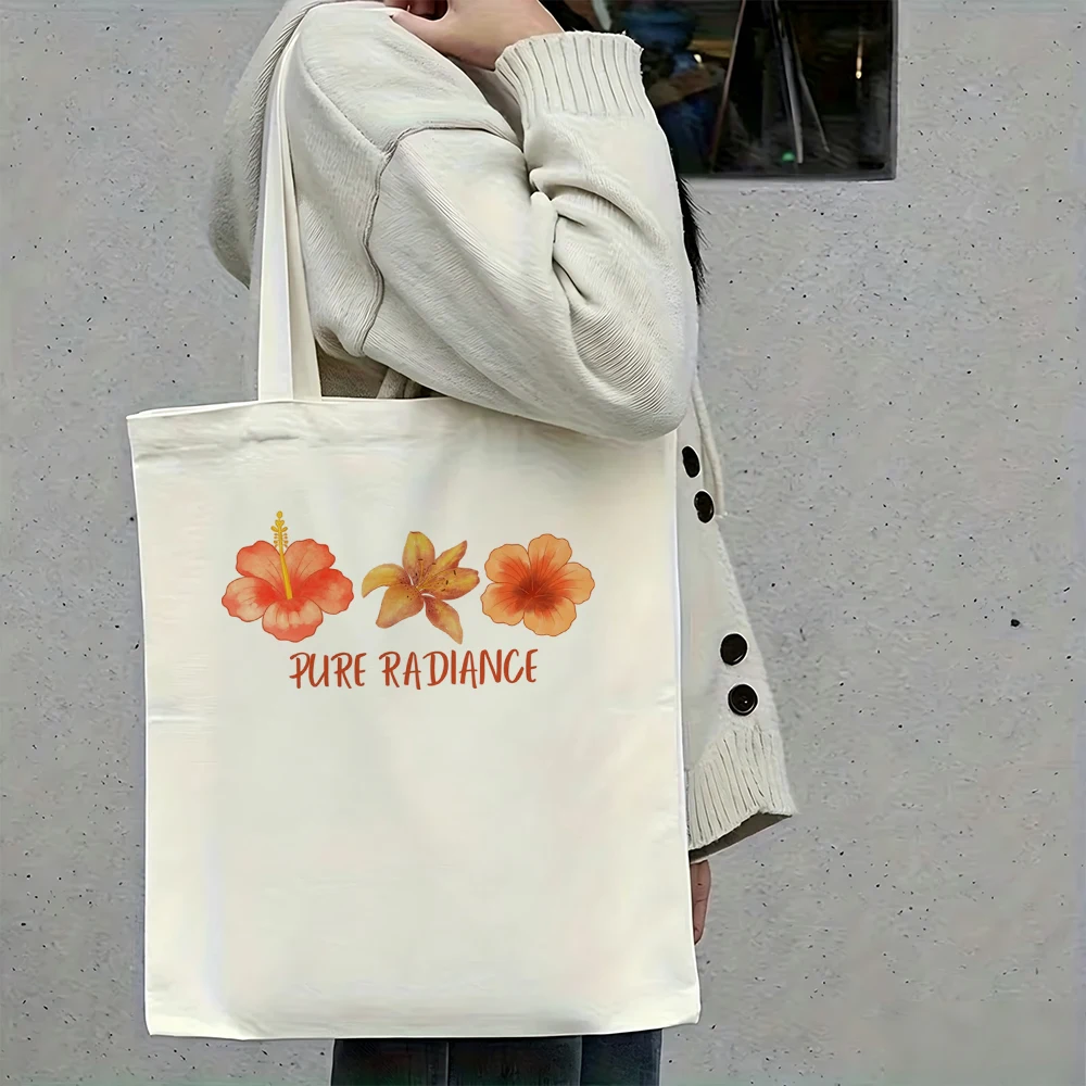 Tropical Pure Radiance Canvas Tote Bag Cute Hibiscus Flower Beach Summer Travel Shoulder Purse Reusable Grocery Shopping Handbag
Tropical Pure Radiance Canvas Tote Bag Cute Hibiscus Flower Beach Summer Travel Shoulder Purse Reusable Grocery Shopping Handbag