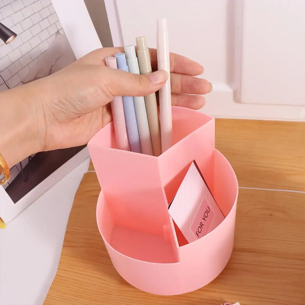 Stationery Organizer 360° Rotating Pen Holder 3-Grid Dust-proof Makeup Brush Holder Storage Box Waterproof Rotatable Pen Holder
Stationery Organizer 360° Rotating Pen Holder 3-Grid Dust-proof Makeup Brush Holder Storage Box Waterproof Rotatable Pen Holder
