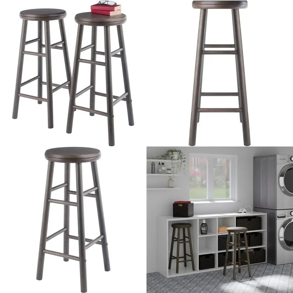 Набор из 2 поворотных барных стульев Oyster Gray 30, конструкция из массива дерева
Набор из 2 поворотных барных стульев Oyster Gray 30, конструкция из массива дерева