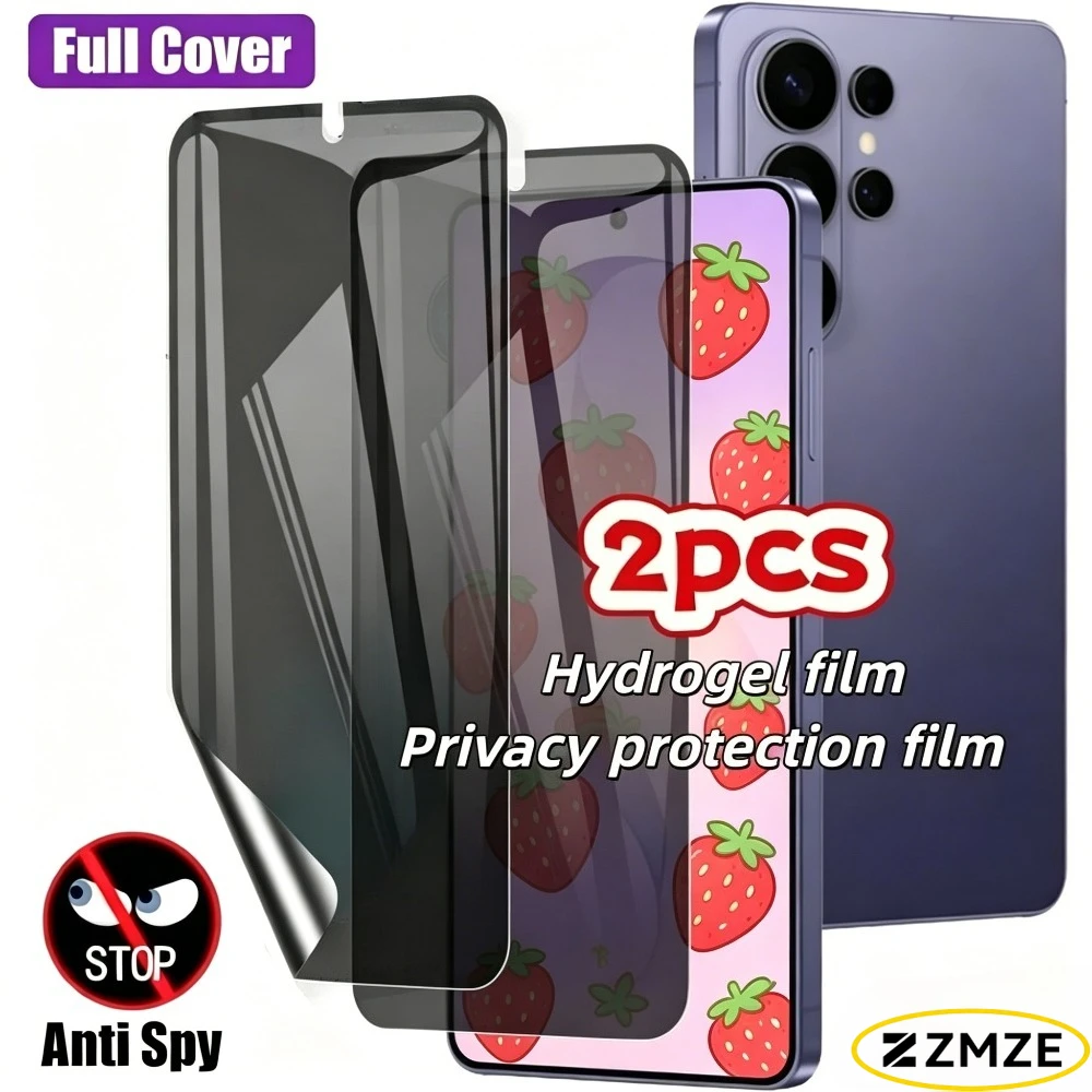 2Pcs Anti Spy Hydrogel Film for Samsung Galaxy S26 S25 S24 S23 Ultra S22 S21 S20 Plus S26 S25 Edge Full Cover Screen Protector
2Pcs Anti Spy Hydrogel Film for Samsung Galaxy S26 S25 S24 S23 Ultra S22 S21 S20 Plus S26 S25 Edge Full Cover Screen Protector