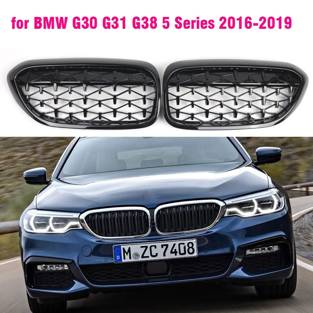 Gloss Black Front Diamond Kidney Bumper Kidney Grille Grill For BMW G30 G31 5 Series 525I 530I 540I 550I M5 With M-Performance
Gloss Black Front Diamond Kidney Bumper Kidney Grille Grill For BMW G30 G31 5 Series 525I 530I 540I 550I M5 With M-Performance