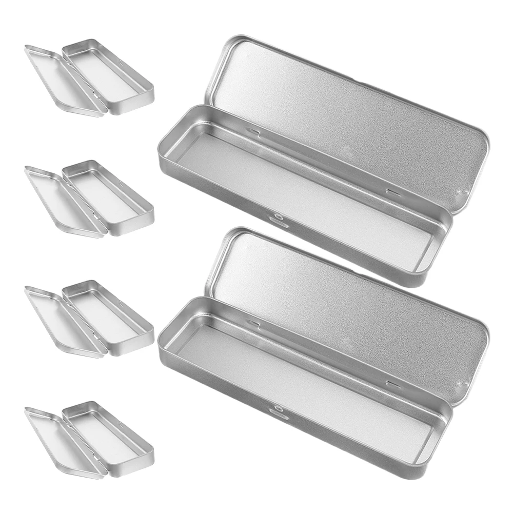 6 Pcs Metal Pencil Case Tinplate Box for Desk Office Supplies Waterproof Compact Design Long Rectangle Shape Stationery Holder
6 Pcs Metal Pencil Case Tinplate Box for Desk Office Supplies Waterproof Compact Design Long Rectangle Shape Stationery Holder